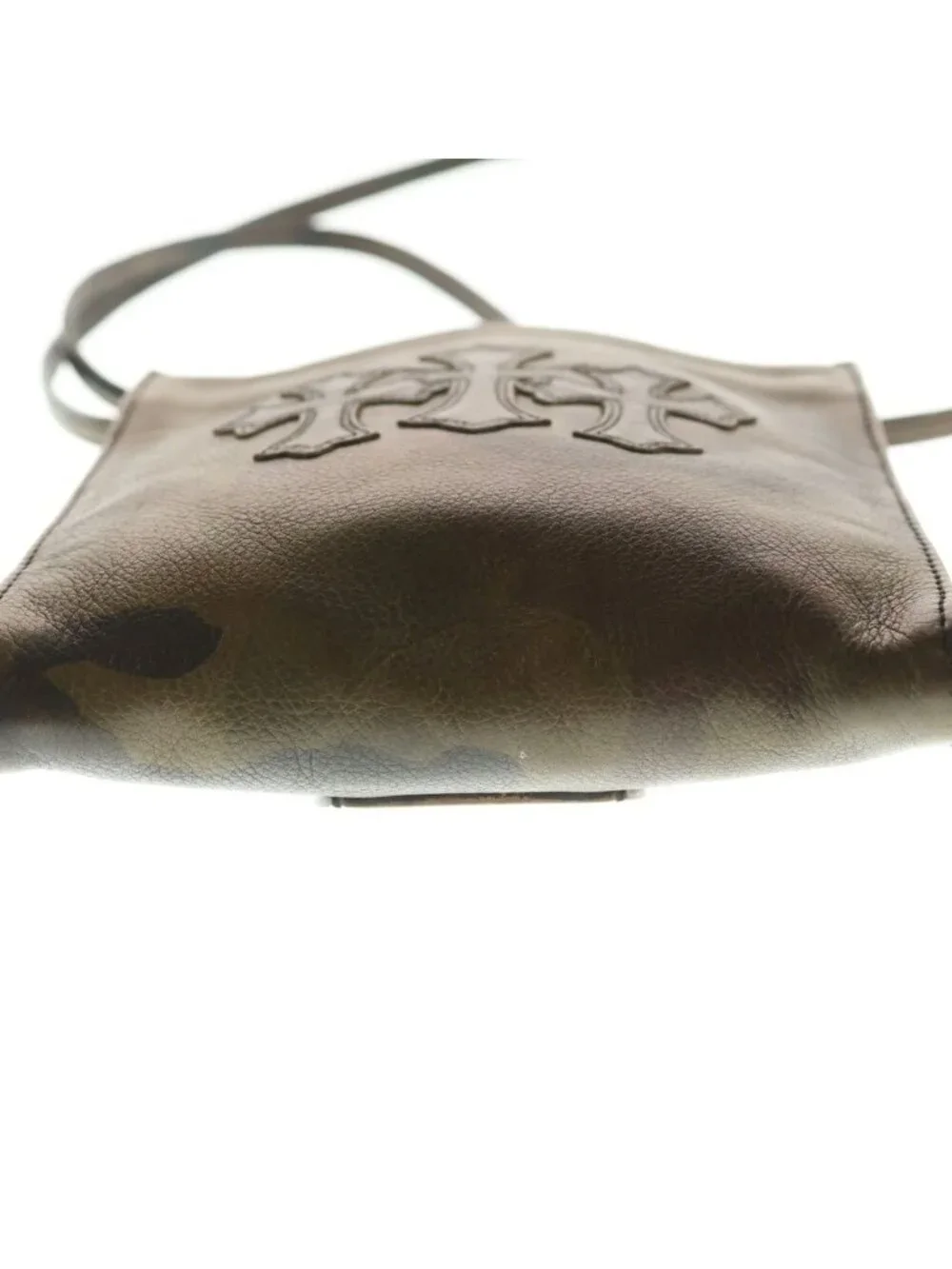 Chrome Hearts SQ Square Pocket 3 Cross Patch Leather Shi Shoulder Bag Camouflage